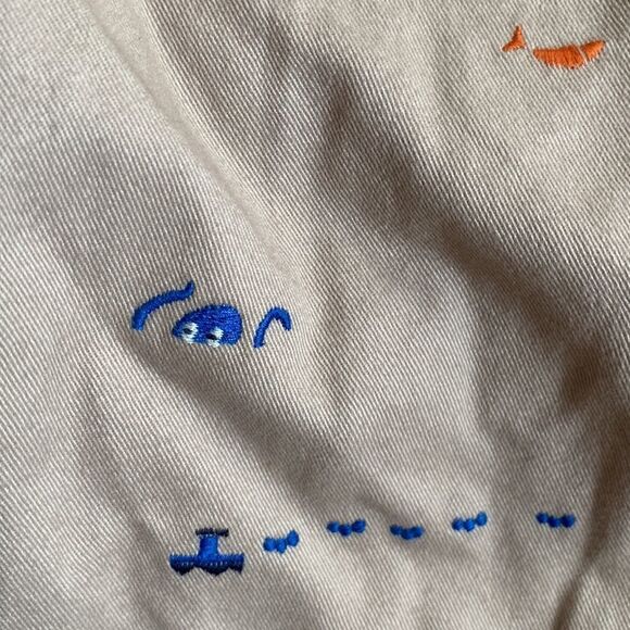 Hanna Andersson embroidered sea shorts, sizes 120 or 6-7 and 140 or 10. - Picture 4 of 7